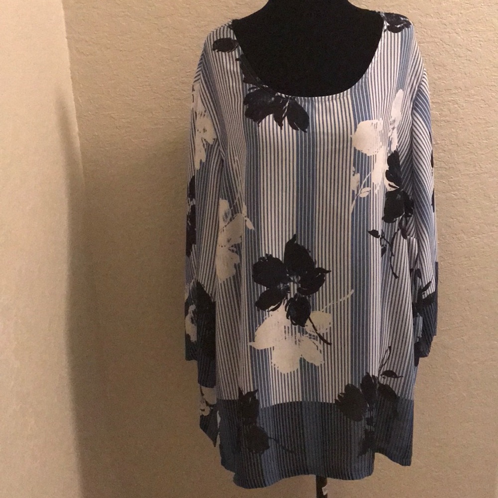 Stripes and flowers blouse